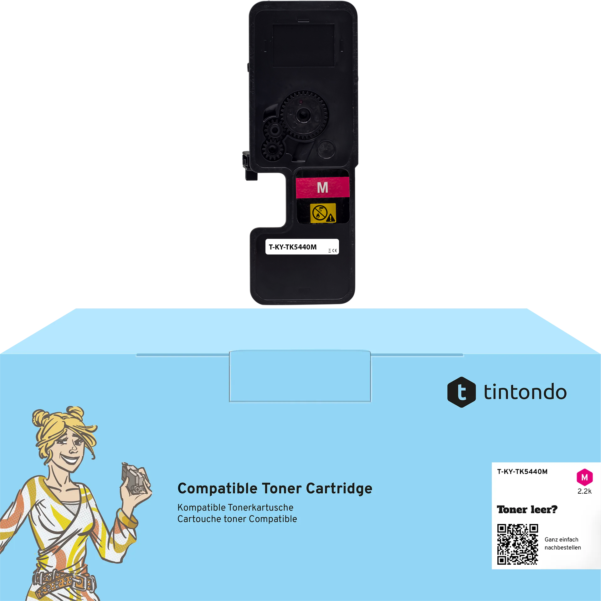 Toner kompatibel für Kyocera TK-5440 Magenta