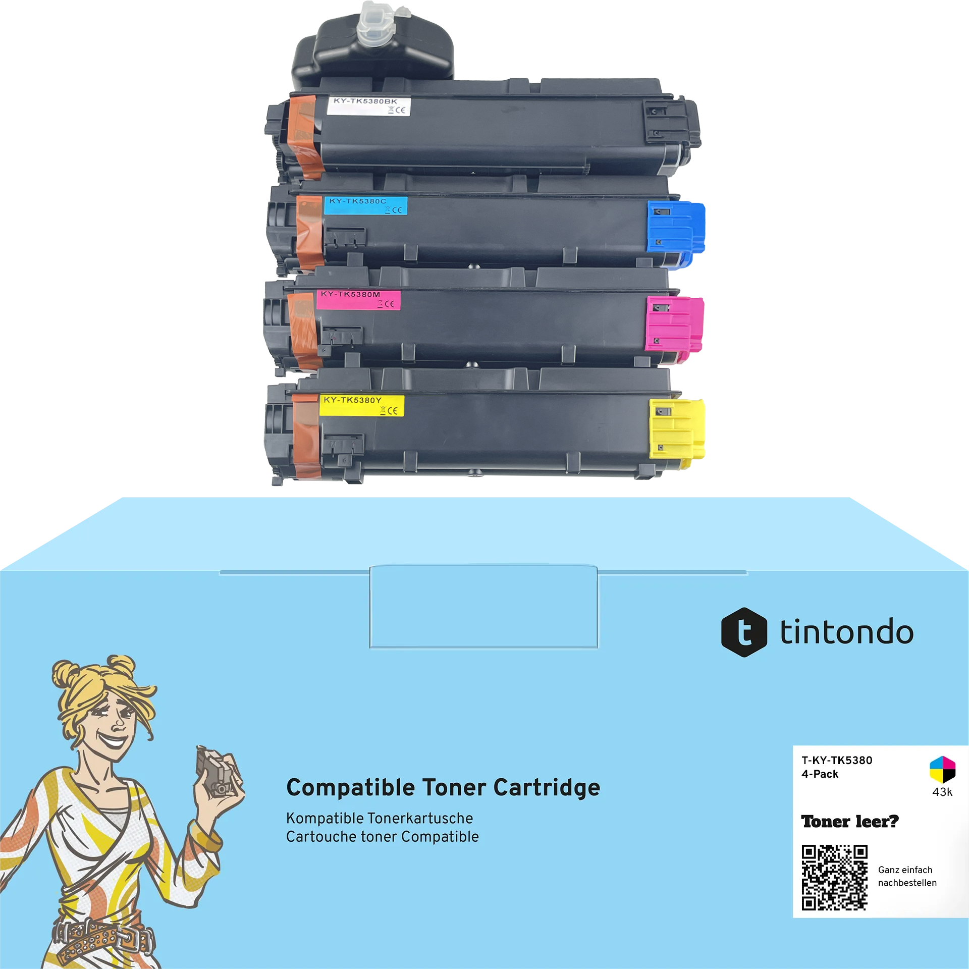 Toner kompatibel für Kyocera TK-5380 BKCMY 4er Set