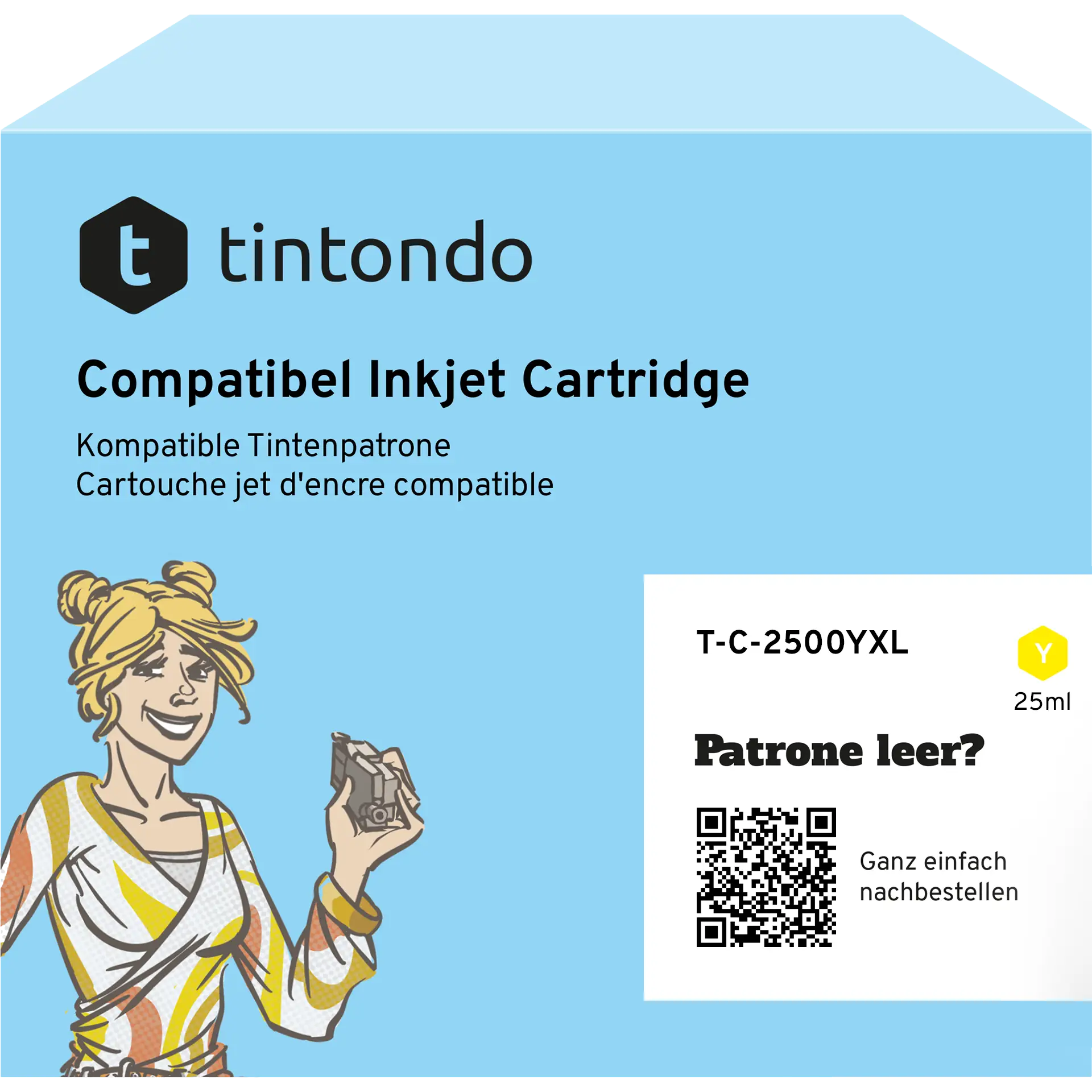 Druckerpatrone kompatibel für Canon PGI-2500XL Gelb
