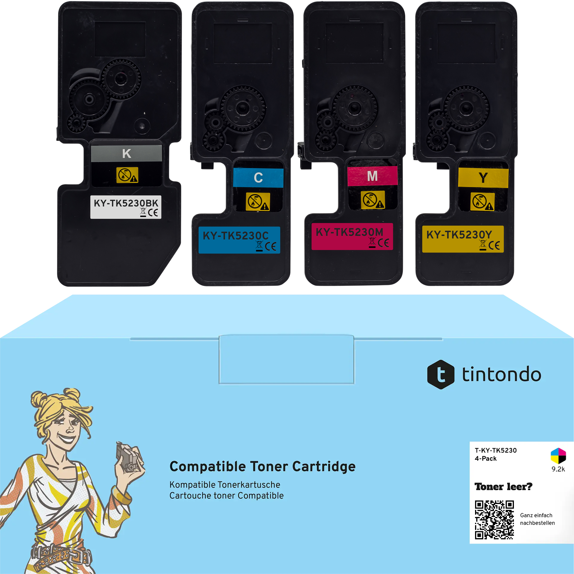 Toner kompatibel für Kyocera TK-5230 BKCMY 4er Set