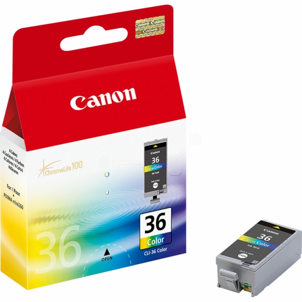 Original Tintenpatrone Canon CLI-36 Color