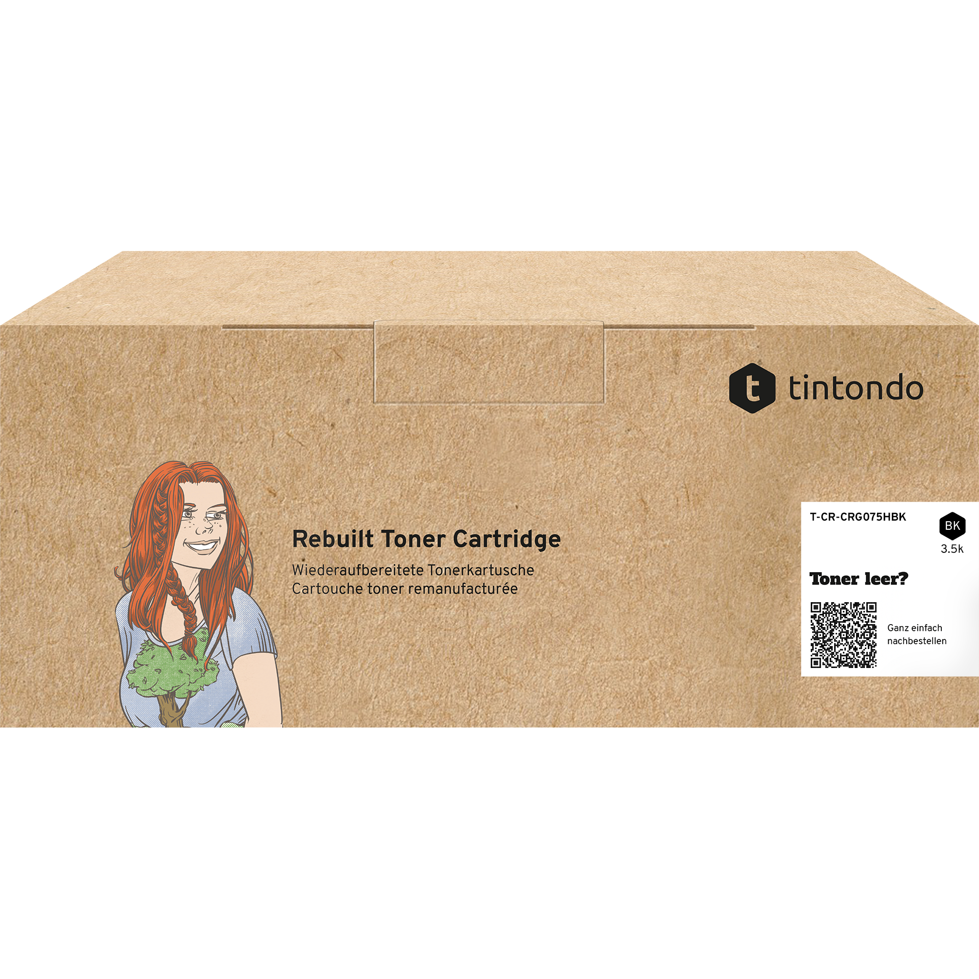 Rebuilt Toner für Canon 075HBK Schwarz