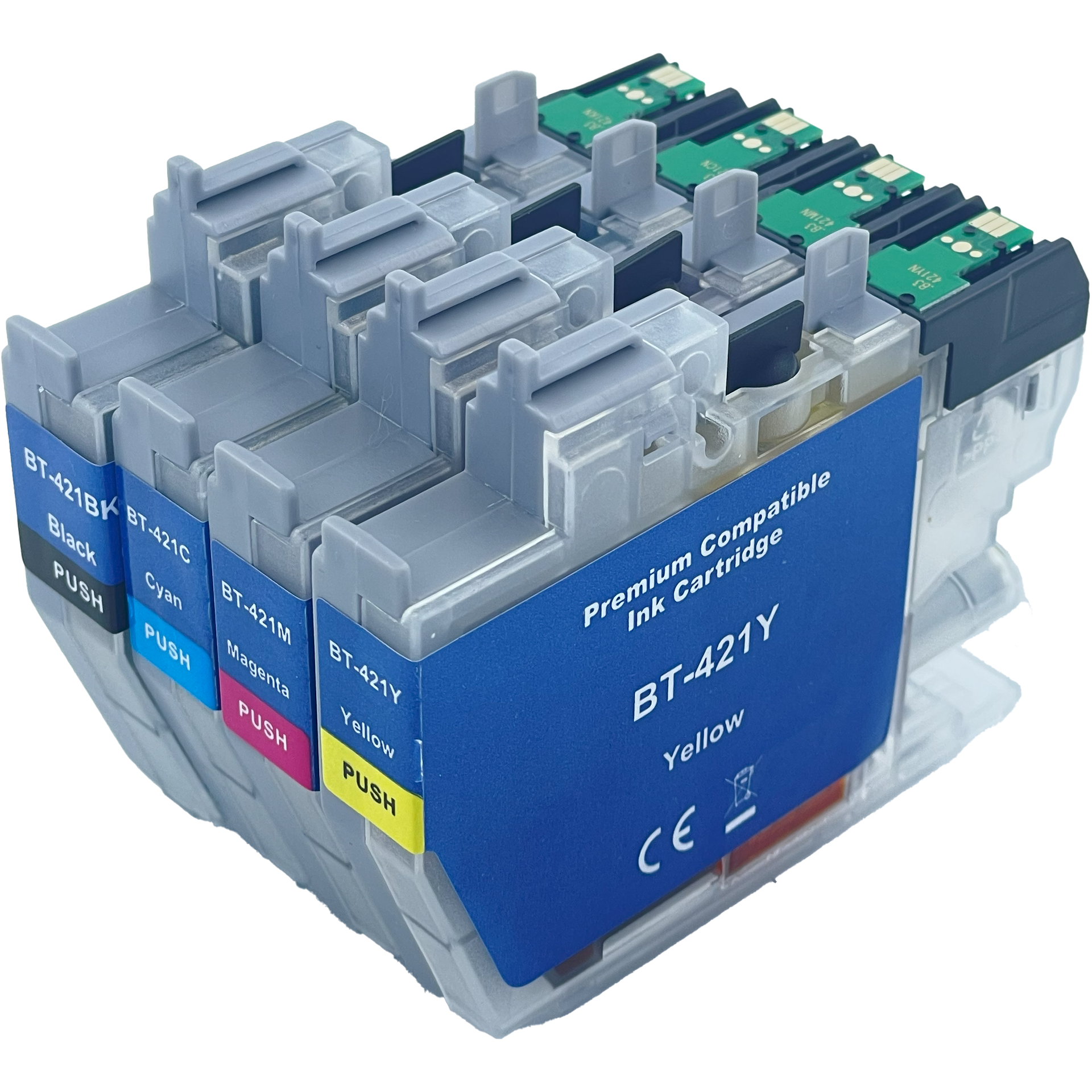 Druckerpatronen kompatibel für Brother LC-421 BKCMY 4er Set