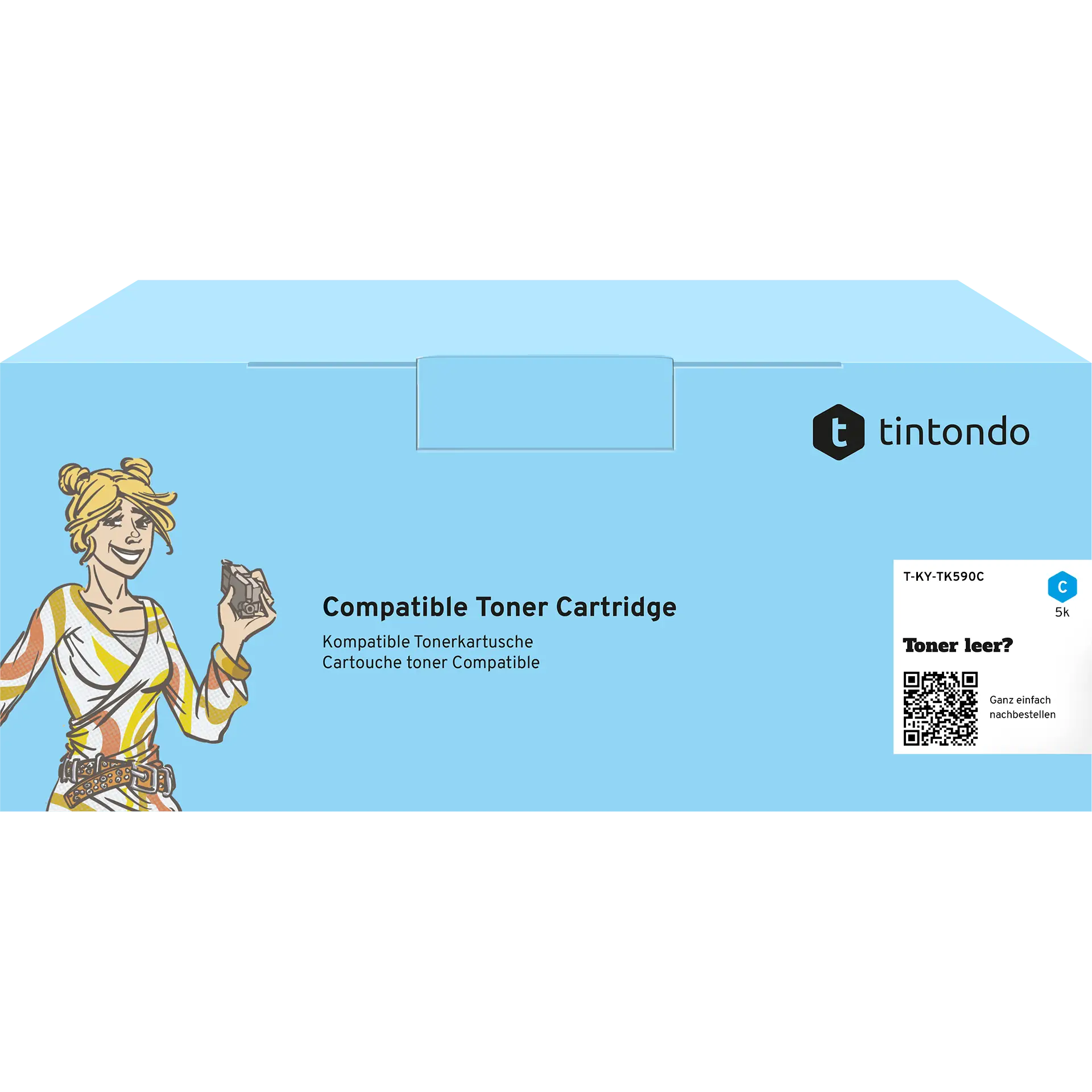 Toner kompatibel für Kyocera TK-590 Cyan
