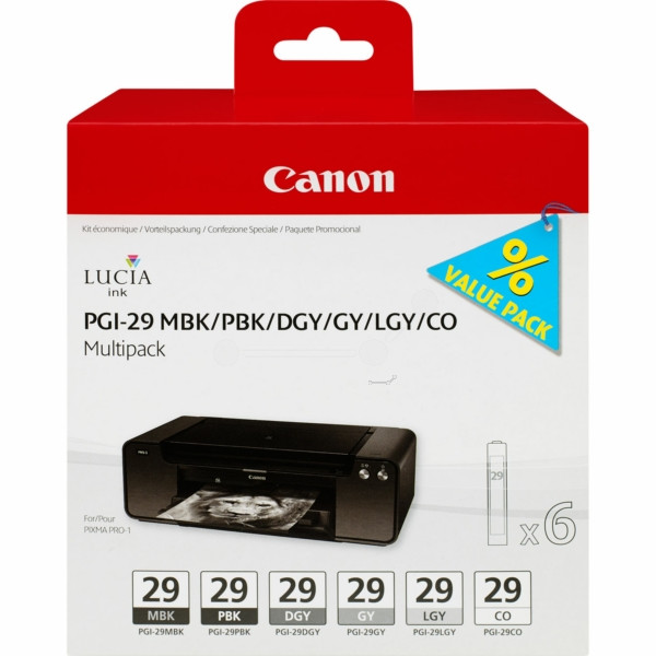 Original Tintenpatronen Canon PGI-29 multipack (4868B018)