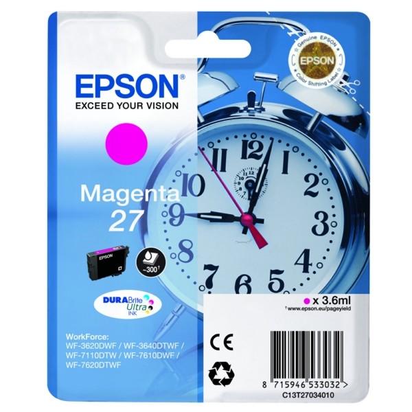 Original Tintenpatrone Epson T27 magenta (C13T27034012)