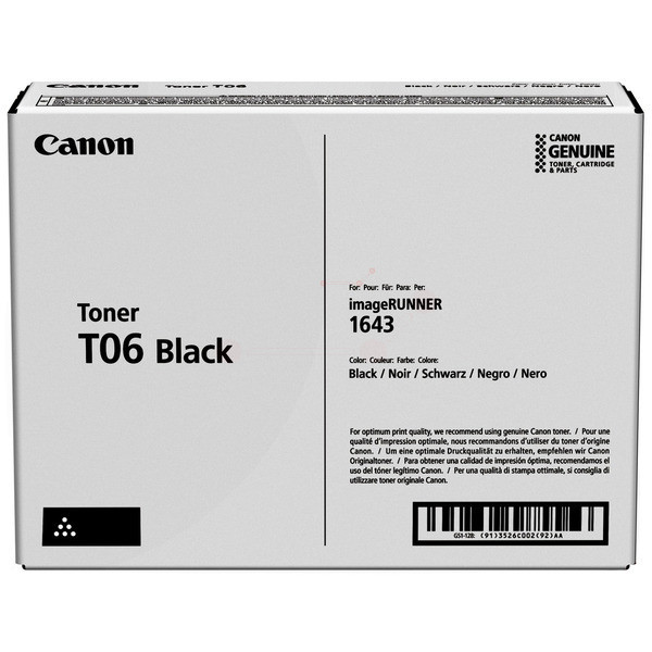 Original Toner Canon T06 schwarz (3526C002)