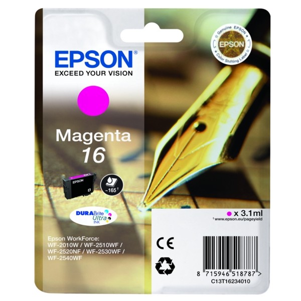 Original Tintenpatrone Epson T16 magenta (C13T16234012)