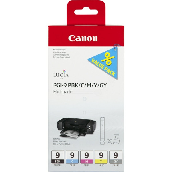 Original Tintenpatronen Canon PGI-9 multipack (1034B013)