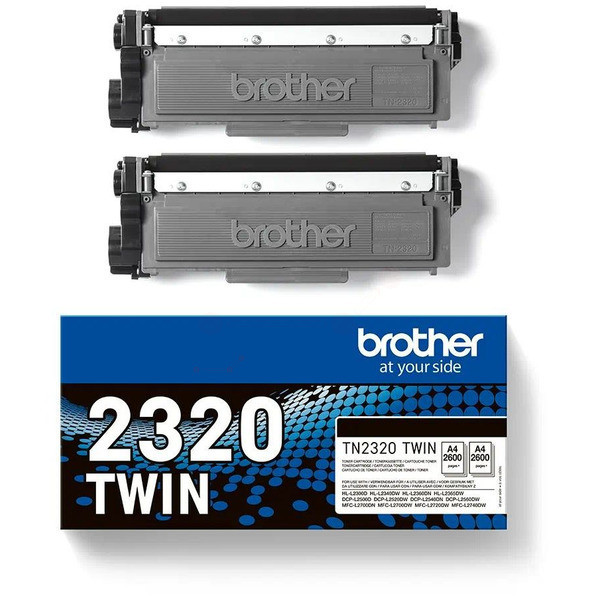 Original Toner Brother TN-2320TWIN Doppelpack schwarz