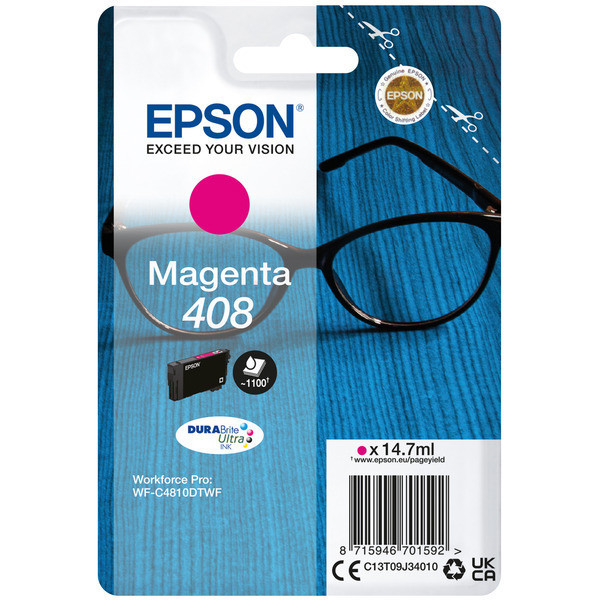 Original Tintenpatrone Epson 408 magenta (C13T09J34010) 