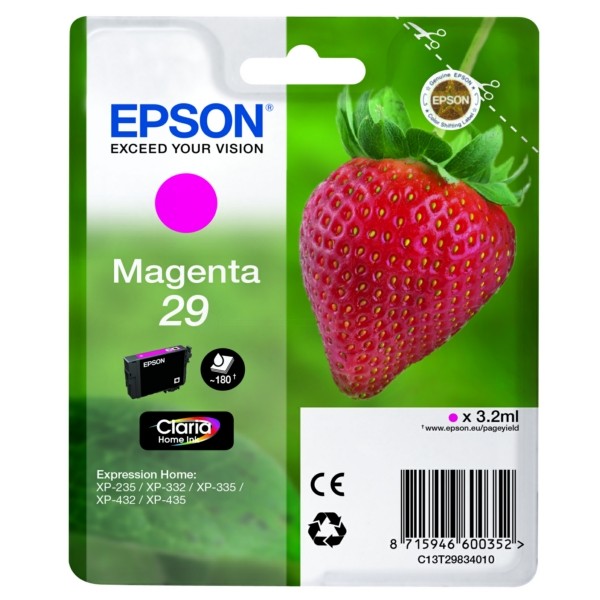 Original Tintenpatrone Epson T29 magenta (C13T29834012)