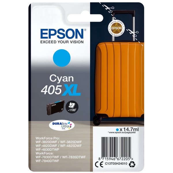 Original Tintenpatrone Epson 405XL cyan (C13T05H24010)