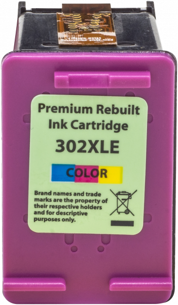 Recycelte Druckerpatrone HP 302XL color (F6U67AE)