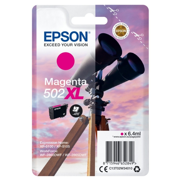 Original Tintenpatrone Epson 502XL magenta (C13T02W34010)