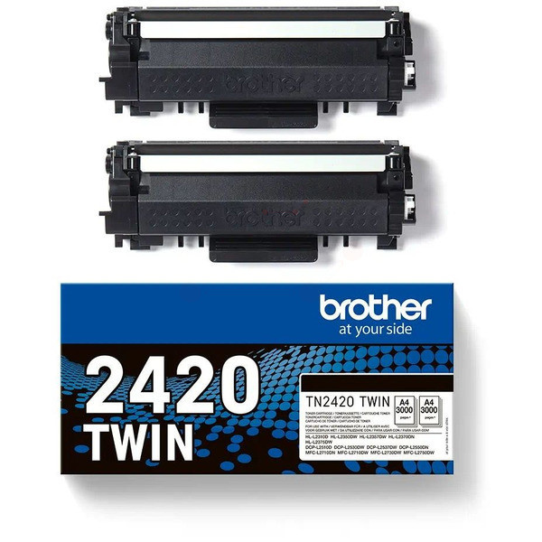 Original Toner Brother TN-2420 TWIN schwarz doppelpack (TN2420TWIN)