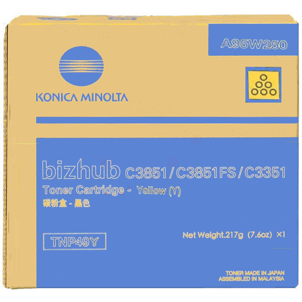 Original Toner Konica Minolta TNP-49Y gelb (A95W250)